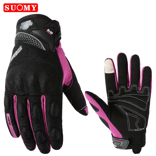 Guantes Moto Suomy Negro - Morado