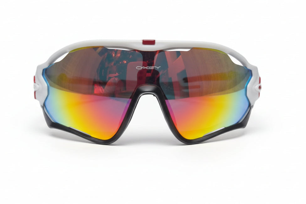 Gafas Deportivas Blanca Tornasol