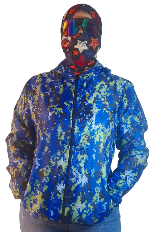 Rompevientos Sublimada Pixel Unisex
